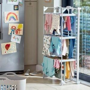 Drysoon 3-Tier Heated Clothes Airer – Foldable Electric Dryer