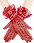 YUPPIN Lace Vintage Bridal Elegant Party Full Finger Gloves for Party, wedding and Anniversaries