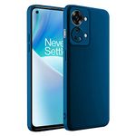 Winble Back Cover for OnePlus Nord 2T 5G Back Cover Camera Protection Soft Silicone Protective Back Cover Designed for OnePlus Nord 2T 5G/One Plus Nord 2T 5G (Blue)