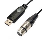 DSD TECH SH-RS09B USB to DMX Cable Support Freestyler, QLC+, Dmxcontrol, Lightkey, Lightjams, Soundswitch and Pi Open Lighting (3M/10FT)
