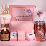 21st Birthday Gifts for Her, Personalised Birthday Hampers for Women Turning 21, Funny 21 Year Old Pamper Gift Basket for Girls, Best Friend, Sister, Daughter, Niece, Lady 21 Birthday Presents Ideas