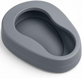 Vive Bed Pan for Elderly Females & Males - Spill Proof Bedpan for Men & Women, Contoured Extra Comfort Toilet Urinal - Firm Support for Adults, Medical Centers, Nursing, Hospitals, Patients, Home Use