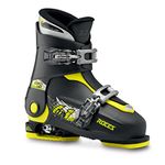 ATOMIC Roces Idea Up Children's Ski Boots Adjustable Size Black Black-Lime Size:30/35