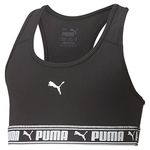 Puma Girl's Polyester Wired Classic Sports Bra (67345701_Black