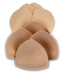 SERMICLE Women's Cotton Breast Lift Tape (4 Push Triangle Skin 14_Beige_D/E)