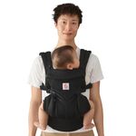 Ergobaby Omni Classic Baby Carrier for Newborn to Toddlers 0-48 Months (7-45 lbs) - 4-Position 100% Premium Cotton Baby Carrier with Ergonomic Support - Onyx Black