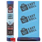 Heavy-Duty Carpet Protector – Strong Self-Adhesive Floor Protector – Premium Plastic Carpet Floor Covering - Waterproof Carpet Roll - Easy Unwind Plastic Carpet Protector – Safety Cutter Included