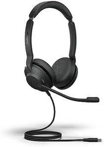 Jabra Evolve2 30 Se On Ear Wired Stereo Noise-Cancelling Headset-Features 2-Mic Call Technology & Usb-C Cable-Works With All Leading Unified Communications Platforms Such As Zoom & Google Meet-Black