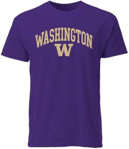 Barnesmith University of Washington UW Huskies Short-Sleeve T-Shirt, Spirit, Purple, Medium