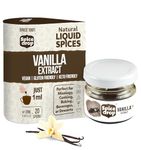 Spice Drop Vanilla Paste | For Milk, Shakes, Lassi, Sweets, and Desserts | Vegan | Authentic Flavour Extract | Non-GMO | Keto-Friendly | Non-Alcoholic | 20ML For 20-25 Glasses