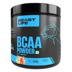 BeastLife High recovery BCAA Fruit Punch Flavour | 2:1:1 Blend 240g, Unleash your energy, Premium Sports Nutrition, High absorbtion recovery powder for Men & Women (Fruit Punch, 240g)