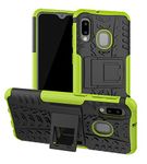 Yiakeng Samsung Galaxy A10E Case, Samsung A10E Case, Shockproof Slim Protective with Kickstand Hard Phone Cover for Samsung Galaxy A10E (Green)
