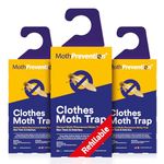 VALUE PACK 3x Natural Mottlock Moth Traps - Best Catch Rate Moth Traps for Clothes Moths on the Market! by Aries