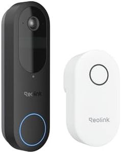 REOLINK Video Doorbell Camera with Chime, 1:1 Head-to-Toe View, 2.4/5 GHz WiFi, Person/Vehicle/Package Detection, No Monthly Fees