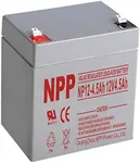 NPP 12V 4.5Ah AGM Battery, NP12-4.5Ah F2 Ternimal, 12 Volt Rechargeable Sealed Lead Acid Garage Door Battery Replacement for Liftmaster, ADT Alarm Security Panel, Ride on Toys, Deer Feeders