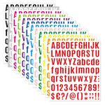 Alphabet Stickers 12 Sheets Vinyl Alphabet Stickers Self-Adhesive Letters for Mailbox,Numbers Labels,DIY Crafts Art Making,Decals for Sign,Notebook,Door,Classroom Decor