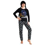 Wednesday Girls Pyjamas - Nightwear Long Sleeve & Bottoms PJs Lounge Set for Girls and Teenagers 7-16 Years Girls Gifts (Black/Skull, 13-14 Years)