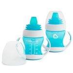 Munchkin Gentle Transition Trainer Cup, 4 Ounce, 2 Pack, Blue