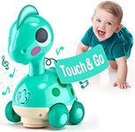 CubicFun Baby Toys 12-18 Months - Toddler Toys for 1 2 Year Old Boys Girls, Touch and Go Dinosaur Musical Flash Crawling Toys for Babies, Gifts for 1 2 Year Old Boy Girl Gifts for 12 Months+