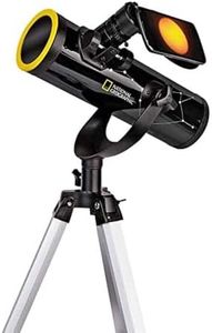 National Geographic Telescope 76/350 with Tripod, Smartphone Holder and Sun Filter for Observing the Sun in White Light