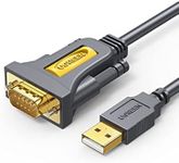 UGREEN USB Serial Cable with PL2303 Chipset USB to RS232 DB9 9 Pin Male Adapter Compatible with Windows 11 10 8.1 8 7 XP Vista, Mac OS, Linux for Cisco Router and Switch, Celestron Telescope, etc (1m)