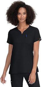 KOI Basics Womens Tuck-in Scrub Top -1094 Sansa Top Black