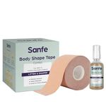 Sanfe Flix Breast Roll -Breast Shaper & Lifter, Breathable Breast Support Boobtape, 5-meter Breast Lift Tape for Backless, No Show Bra for Women, Skin Friendly Adhesive (Breast Roll)