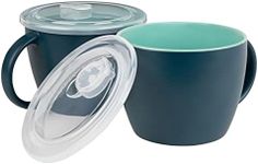 KooK Soup Mugs, Soup Cups with Lid,