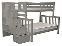 Bedz King Stairway Bunk Beds Twin o