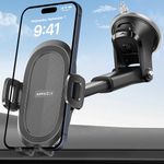 APPS2Car Car Phone Holder, Dashboard Windscreen Sturdy Suction Cup Mount, 360° Universal Holder forCompatible 4.7-6.8“ iPhone12/11/Pro, Samsung S21 and More