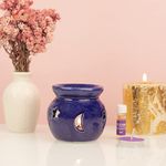 AuraDecor Fragrance Heat Diffuser Gift Set with Tealight Candles || HomeDecor || Diffuser Set || Tealight || Candles (Lavender)