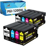 PGI-1200XL Compatible Ink Cartridges Replacement for Canon PGI-1200 XL 1200 Pigment for Maxify MB2720 MB2320 MB2020 MB2120 MB2350 MB2050 Printer (2 Black, 2 Cyan, 2 Magenta, 2 Yellow, 8-Pack)