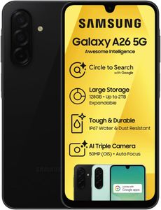 Samsung Galaxy A26 5G Smartphone, 128GB – Black