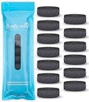 5 Extra Coarse Replacement Roller Refill Heads for Amope Pedi Perfect Electronic Foot File with Diamond Crystals (Pack of 5) Black