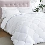 Glaciman Comforter Duvet Insert Queen size-Down Alternative Quilted Bed Comforter-Lightweight Duvet Insert-All Season Fluffy and Soft.