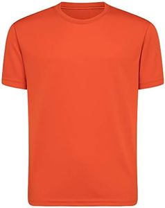 Opna Youth Boys Dri Fit Athletic T Shirts for Boys & Girls Sports Undershirt – Youth & Teen Sizes, Orange, Medium