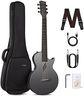 Enya NOVA GO SP1 Carbon Fiber Travel Guitar - 35" Acoustic Electric with Smart AcousticPlus Technology, Built-in Effects, USB Recording, Bluetooth Speaker, Beginner Bundle with Gig Bag & Accessories