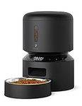 PETLIBRO Automatic Cat Feeder, Pet Food Dispenser Triple Preservation with Stainless Steel Bowl & Twist Lock Lid, Up to 50 Portions 6 Meals Per Day, Granary for Small/Medium Pets (3L, Black)