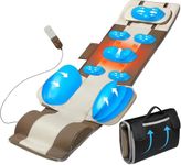 Full Body Massage Mat, 3D Body Stretching & Lumbar Pull, Back Heating, Up & Down Pull, Curved Stretch, Left & Right Twist, 4 Modes, 3 Intensities, Gift for Dad/Mom