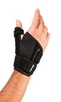 Mueller Sports Medicine Reversible Thumb Stabilizer One Size Fits Most, Black