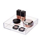 iDesign Clarity Plastic Drawer Organizer, Storage Container for Vanity, Bathroom, Kitchen Drawers, Clear