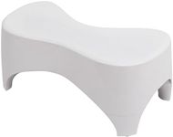 TUSHY New Ottoman Go Toilet Stool - White 7” Inch Tall | Anti Slip Step for Bathroom | Squat and Poop Stool | Modern Sleek for Adult and Kids