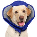 AOFITEE Large Dog Cone, Soft Dog Cone Collar, Adjustable Dog Cone for Dogs After Surgery, Breathable Mesh Dog Surgery Collars & Cones, Elizabethan Collar for Dogs to Prevent Licking Wounds