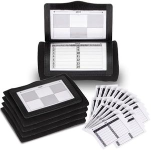 Lebared Football Wristbands with 5 Playbook Cards, Clear PVC Windows Wristbands Sports for Youth & Adults, 5on5 Flag Football Wrist Bands, QB Arm Bands for Quarterback, Catcher, Referee (Black 5Pack)