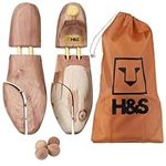 H&S. Cedar Wood Shoe Tree Wooden Shoe Stretcher Shaper (EU 45-46 / UK 10.5-12)