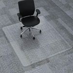 Amyracel Office Chair Mat for Carpet, 45” x 53” Desk Chair Mat for Carpeted Floors, Transparent Floor Mat for Office Chair on Flat or Low Pile Carpet