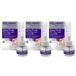 FELIWAY Optimum 90 Day Diffuser Refill 3-Pack - Calms Cats Better Than Ever - Helps with More Signs of Cat Stress, in More Situations (Refill D921 - use with FELIWAY Optimum Cat Pheromone Diffuser)