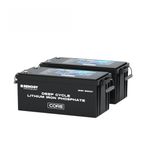 Renogy (2 Pack) 12V 24V 48V 300Ah LiFePO4 Core Series Deep Cycle Lithium Iron Phosphate Battery, 5000+ Cycles, Built-in 200A BMS, Perfect for RV, Marine, Camping, Trolling Motors