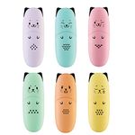 enlegend 6 pieces Cat Shape Cute Mini Highlighter Pen Pastel Color Chisel Tip Kawaii Kids Stocking Stuffers Gift Highlighter Marker