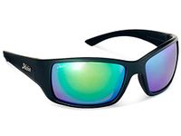 Hobie Men's Polarized Wrap sport Sunglasses, Large Fit, Full-Coverage, Everglades, Satin Black, Large